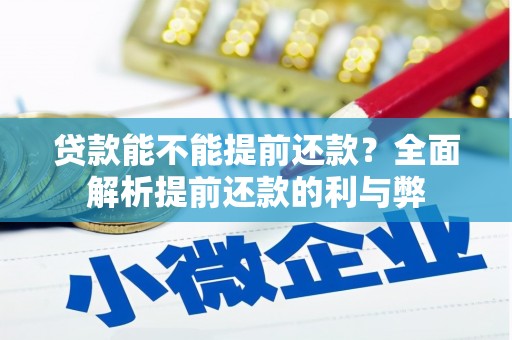 盖州贷款能不能提前还款？全面解析提前还款的利与弊