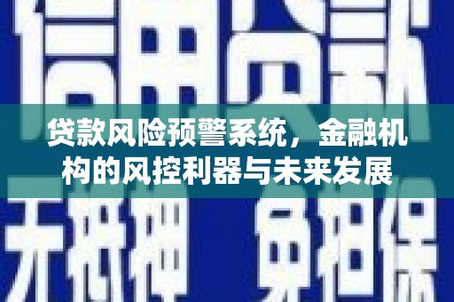 望安贷款风险预警系统，金融机构的风控利器与未来发展