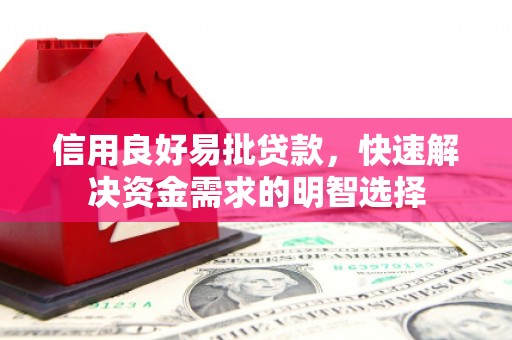 七星信用良好易批贷款，快速解决资金需求的明智选择