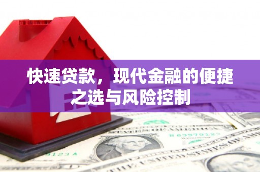 太子河快速贷款，现代金融的便捷之选与风险控制