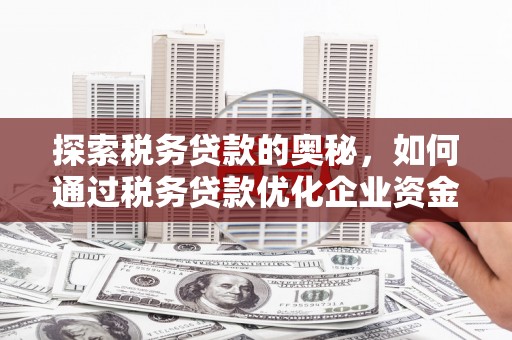 化州探索税务贷款的奥秘，如何通过税务贷款优化企业资金流