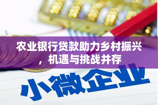 通城农业银行贷款助力乡村振兴，机遇与挑战并存