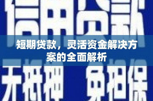 利川短期贷款，灵活资金解决方案的全面解析