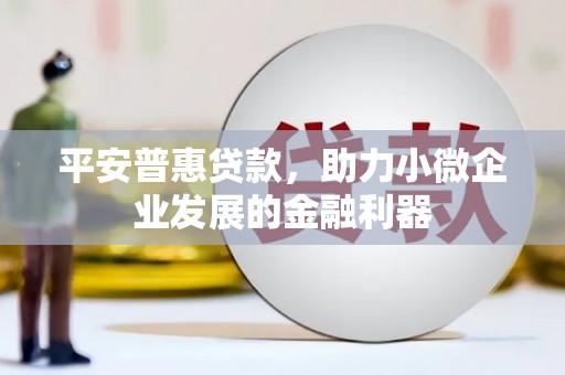 清镇平安普惠贷款，助力小微企业发展的金融利器
