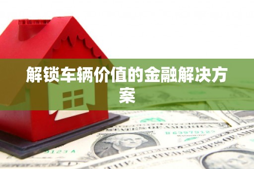 固阳解锁车辆价值的金融解决方案