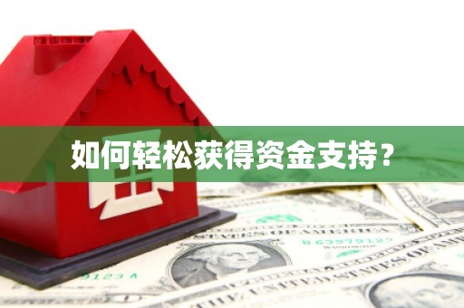 南化如何轻松获得资金支持？